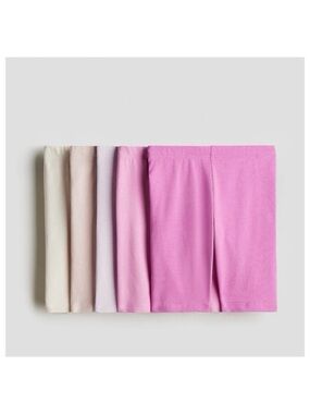 Girls Organic Cotton Bike Shorts | Set of 5 | 9-10 YRS